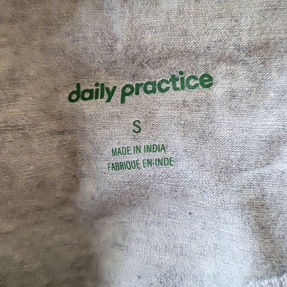 NWT Anthropologie × Daily Practice Field Play Short Sleeve Mini Dress Gray SM - Picture 11 of 12